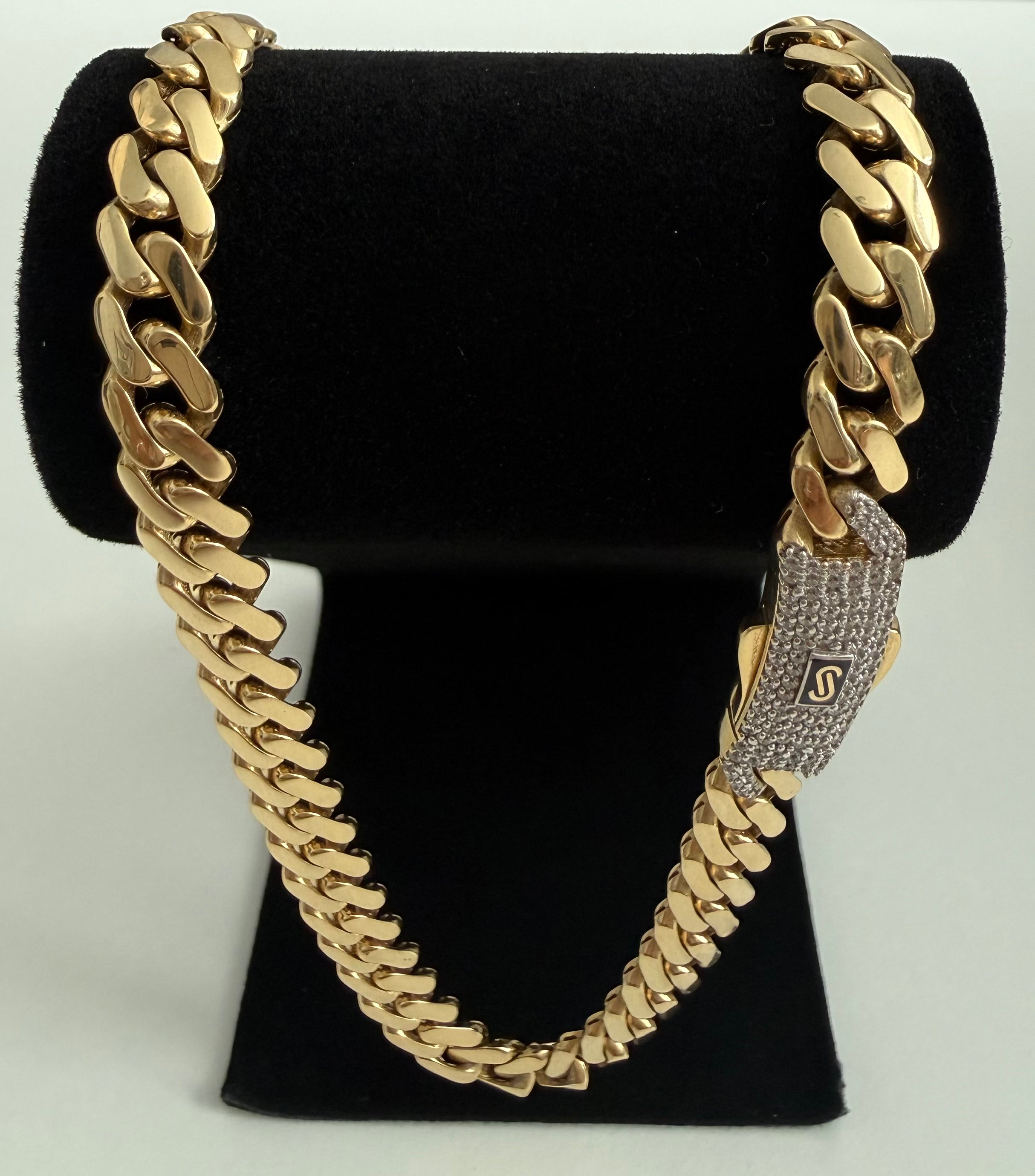 Cadena Monaco Certificada Legitima Oro 18K 19.30 g