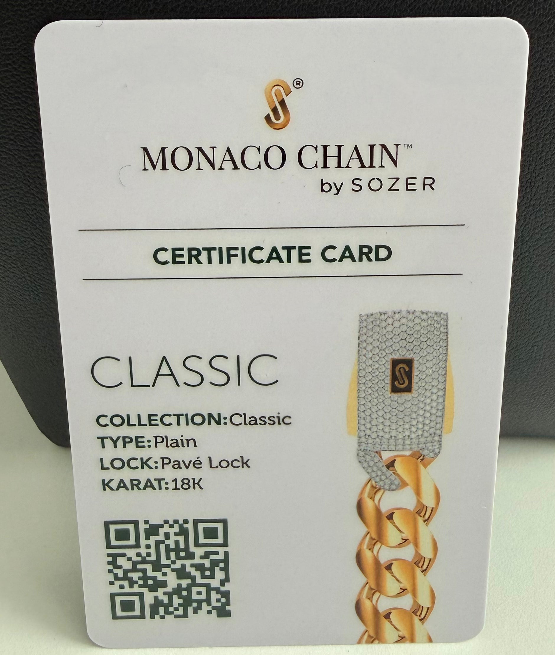 Cadena Monaco Certificada Legitima Oro 18K 19.30 g