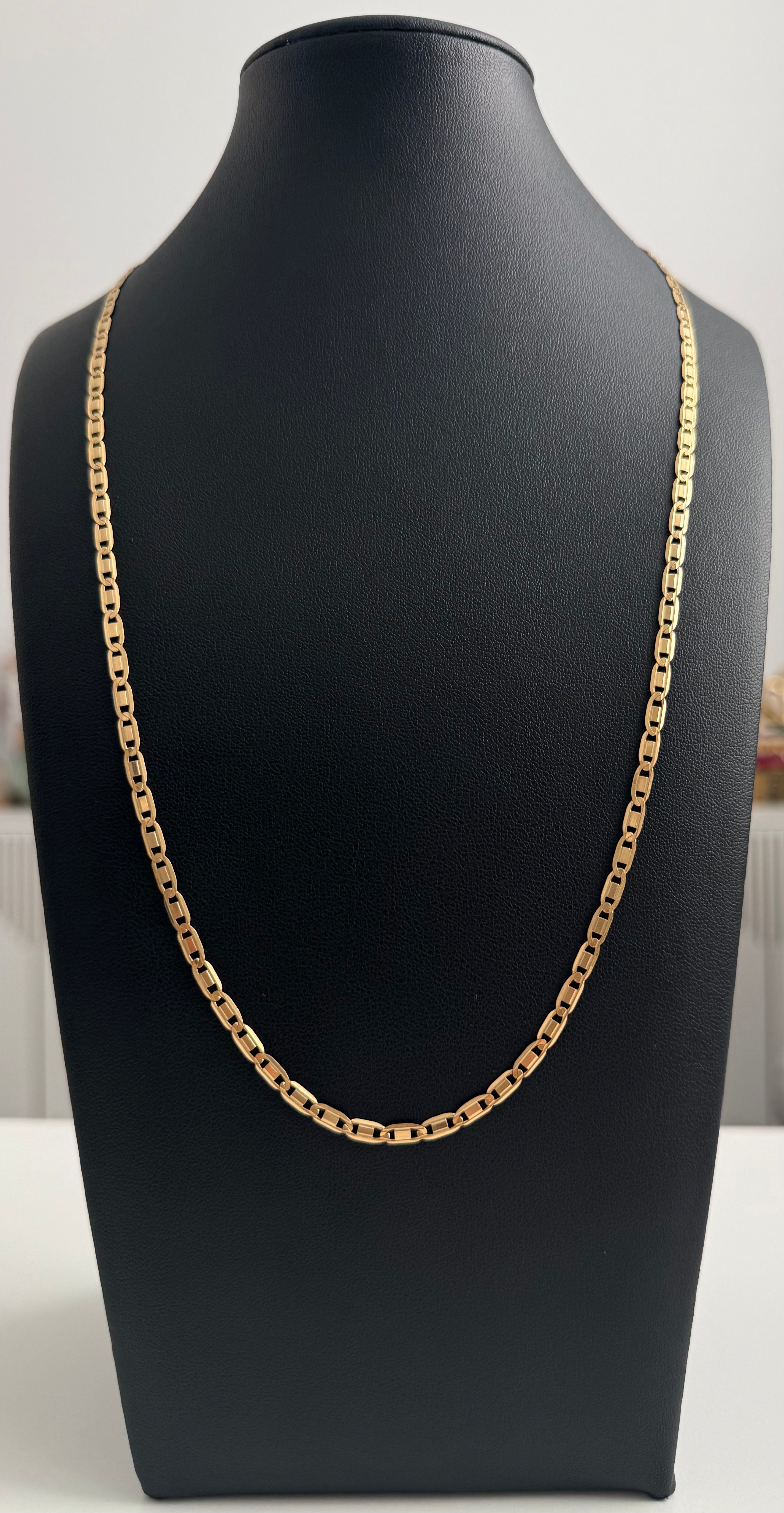 18K Gold Flat Gucci Link Chain – 12.03 g