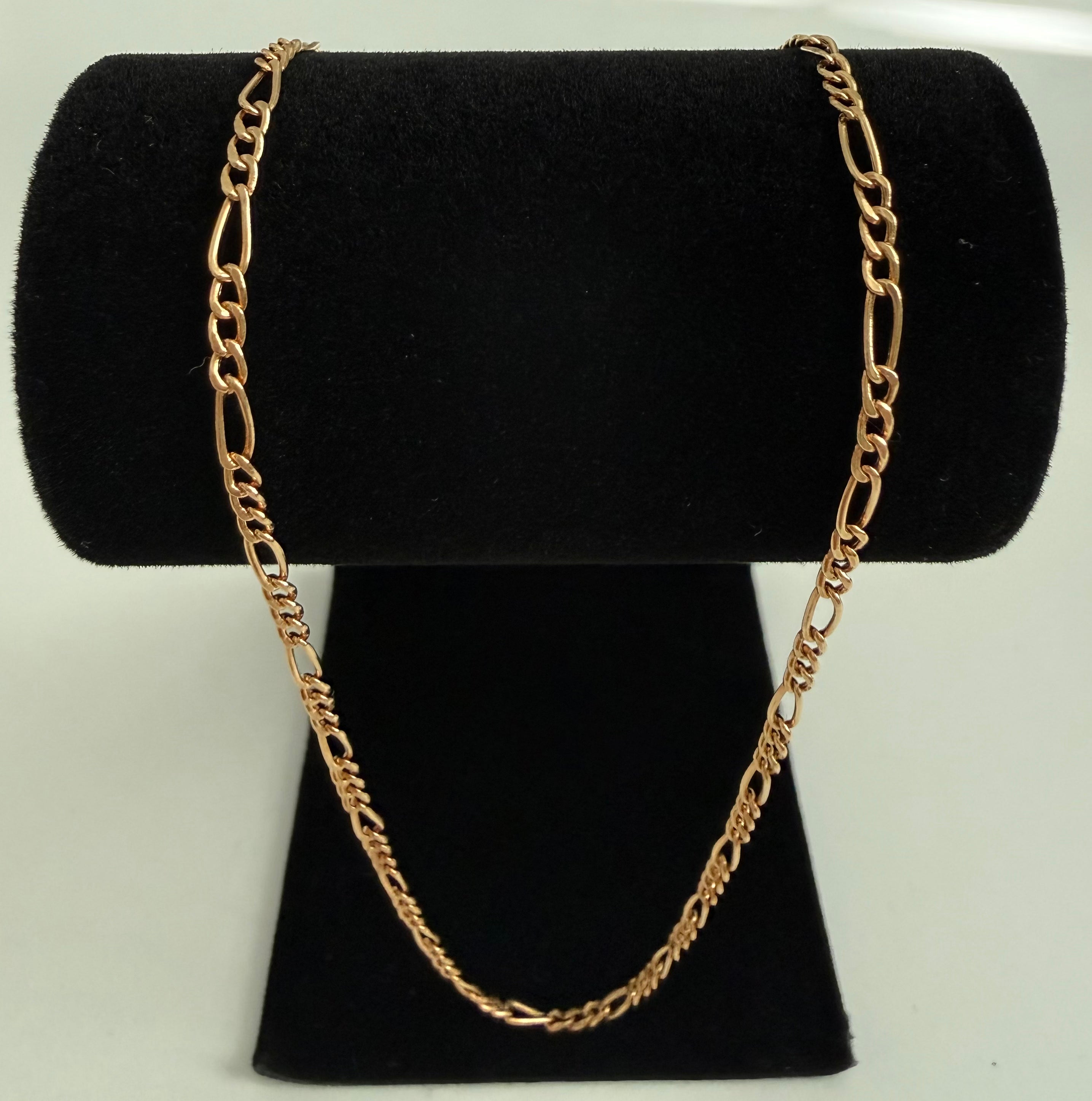 18K Gold Figaro Link Chain – 1.85 g