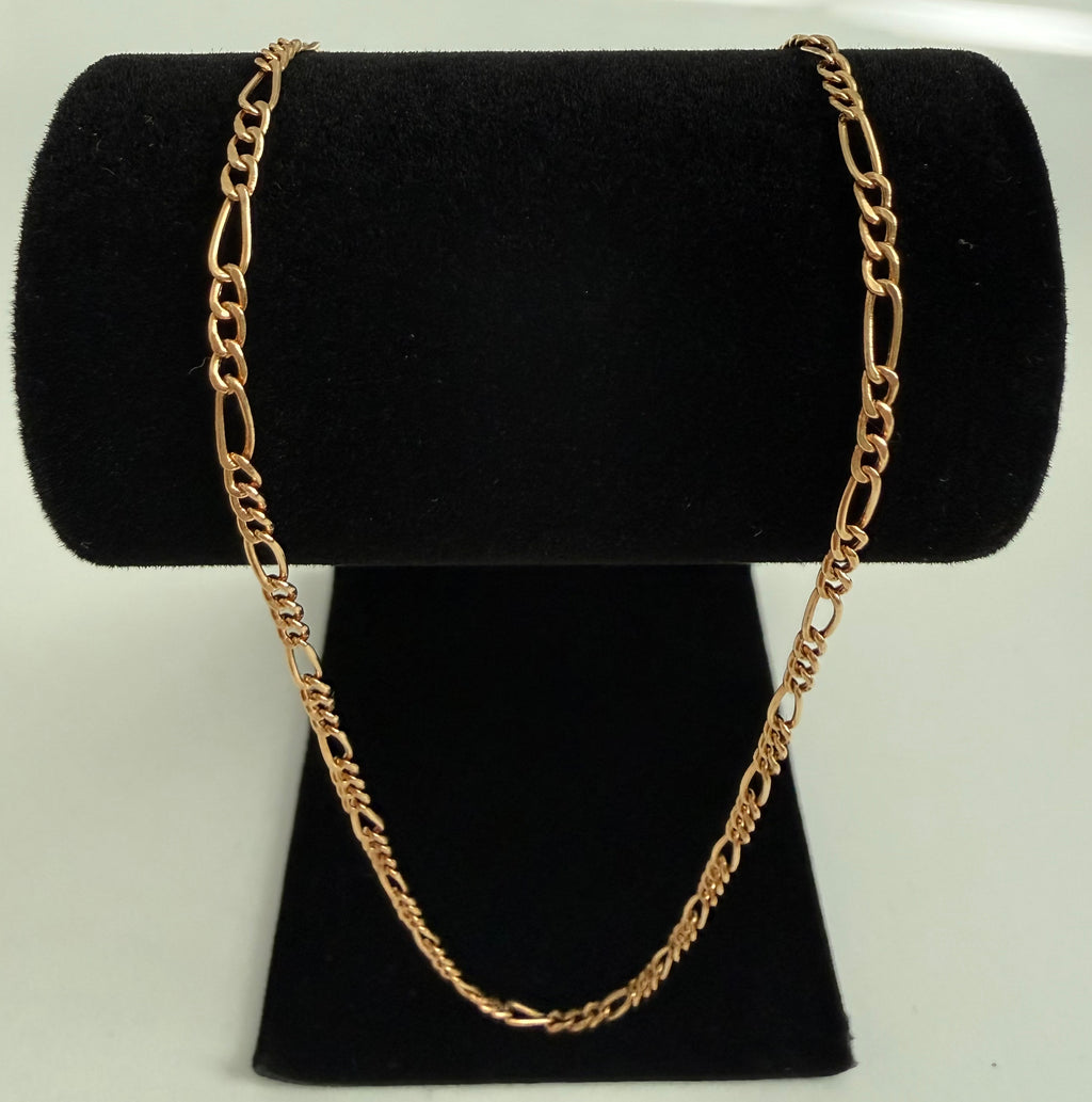18K Gold Figaro Link Chain – 1.75 g