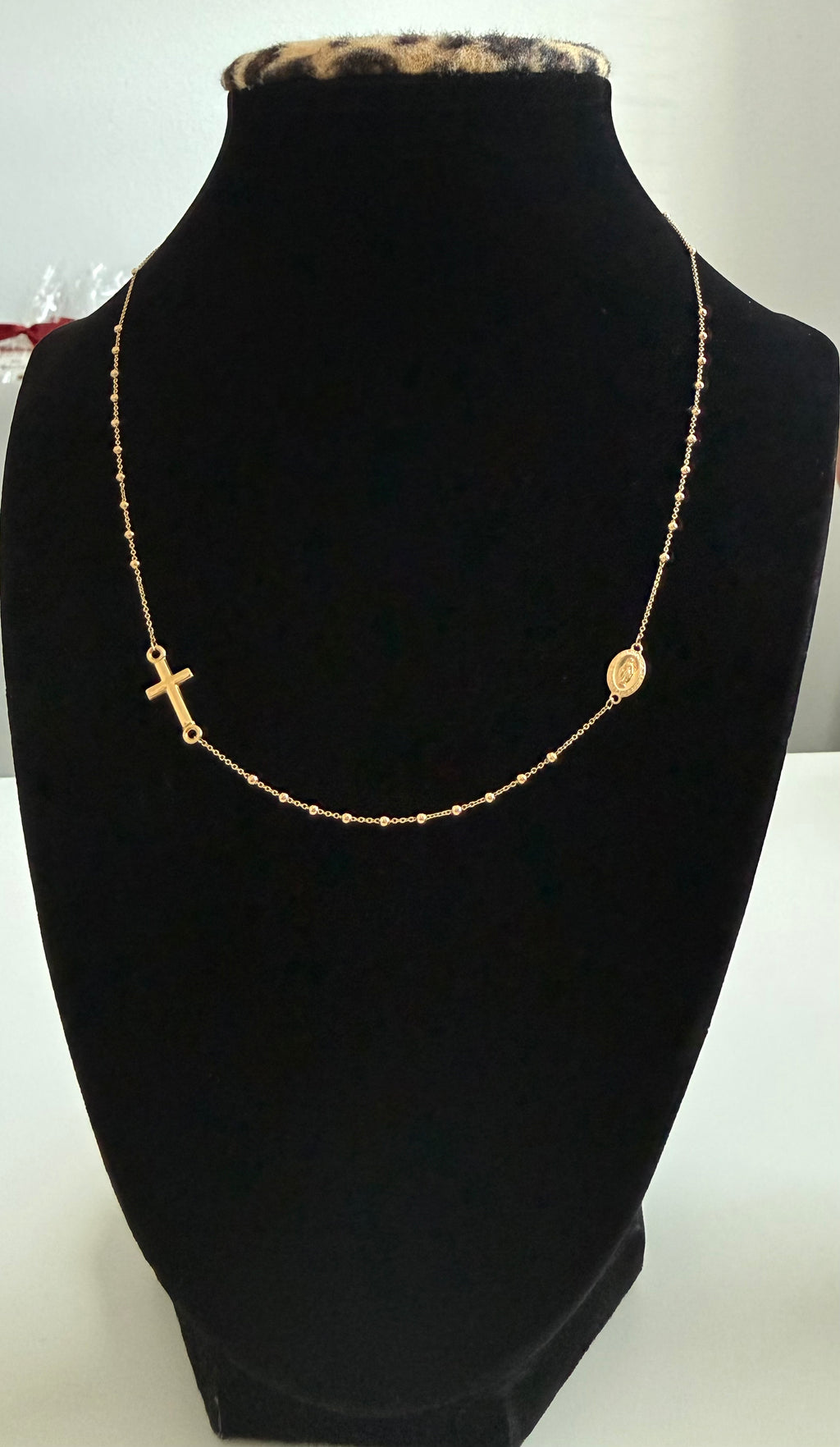 18K Gold Women’s Closed Rosary Necklace – 2.53 g