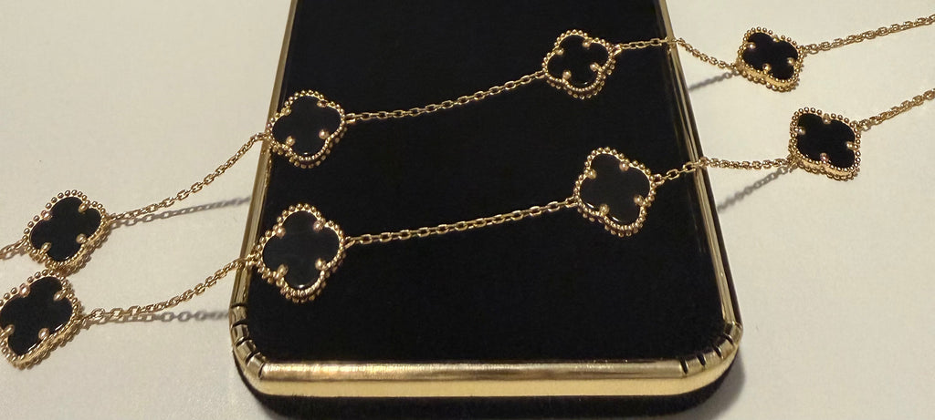 18K Gold V.C Black Chain - 13.50 g