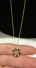 18K Gold Women’s Necklace with Pendant – 2.64 g