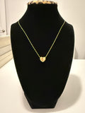 18K Gold Women’s Necklace with Heart Pendant – 1.74 g