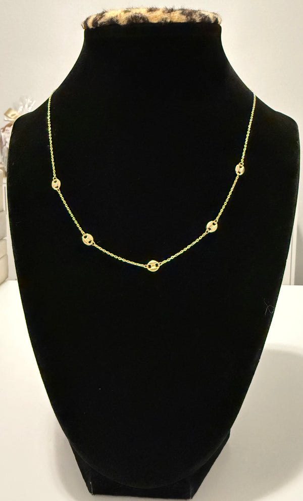18K Gold Link Chain with Gucci Pendant – 2.13 g