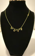 18K Gold Women’s Necklace with Love Pendant – 2.27 g