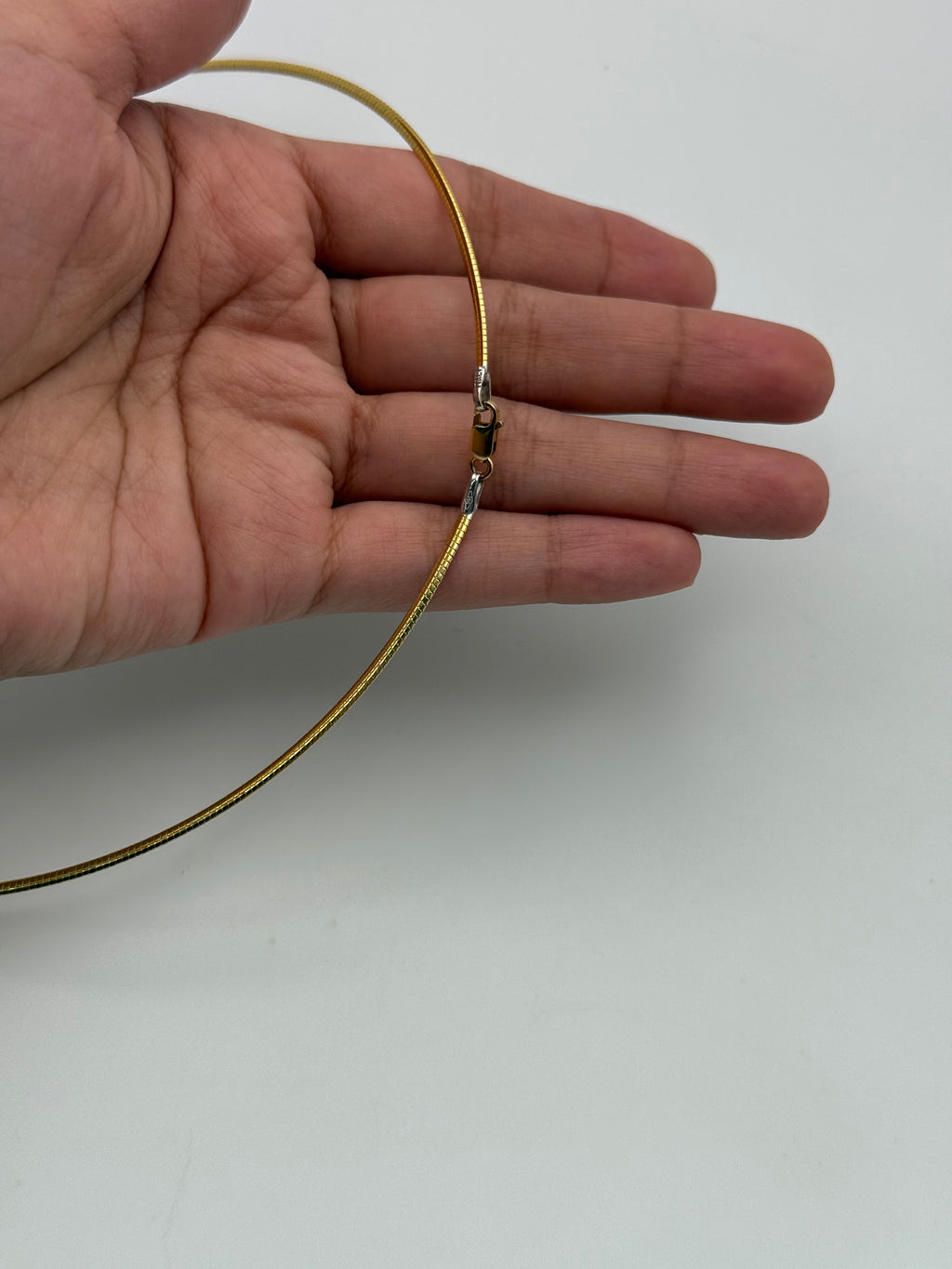 18K Gold Two - Tone Women's Necklace - 8.43g
