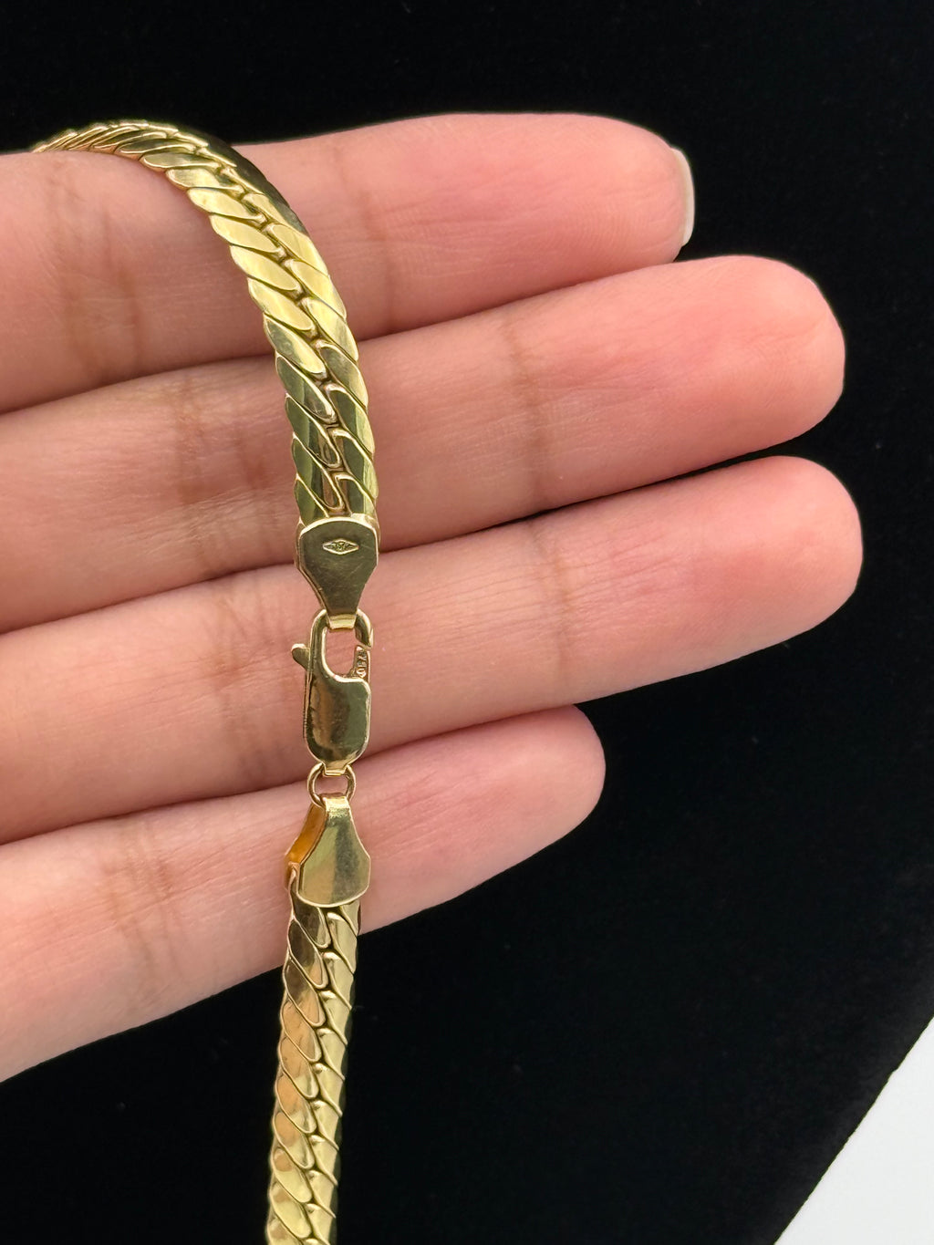18K Gold Snake Necklace - 14.83g