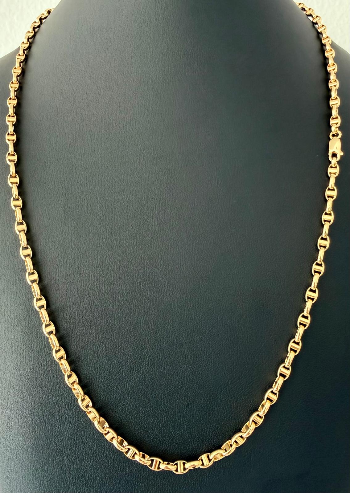 18K Gold Gucci Sailor Link Chain – 14.77 g For Men
