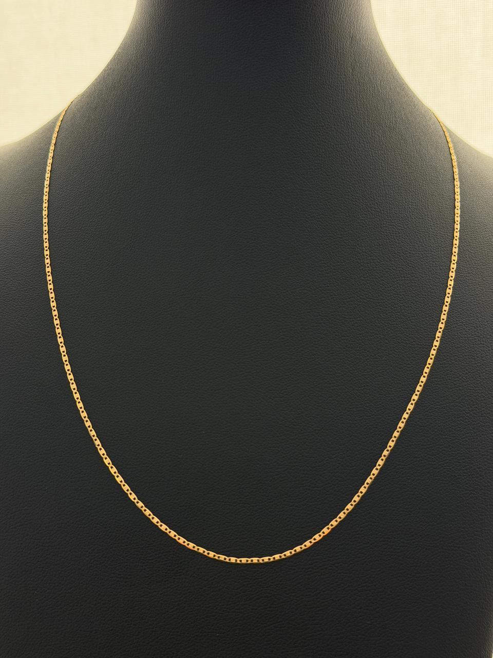 18K Gold Flat Gucci Link Chain – 1.64 g For Women