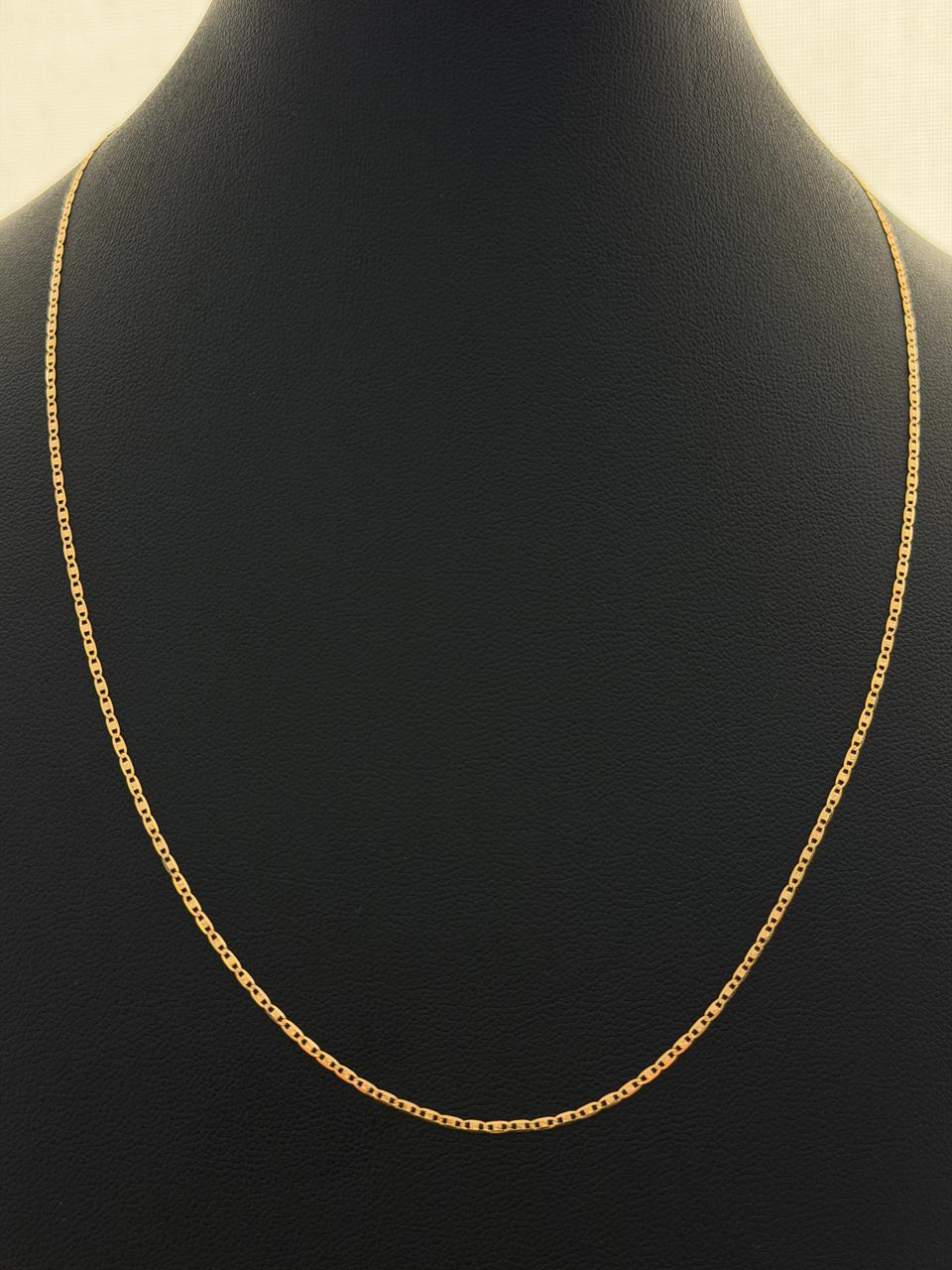 18K Gold Flat Gucci Link Chain – 1.64 g For Women