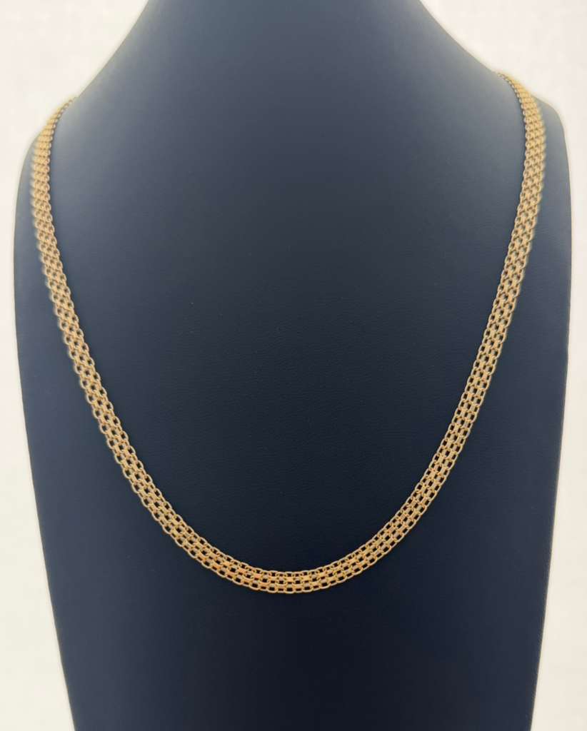 18K Gold Chino Link Chain – 9.55 g For Men