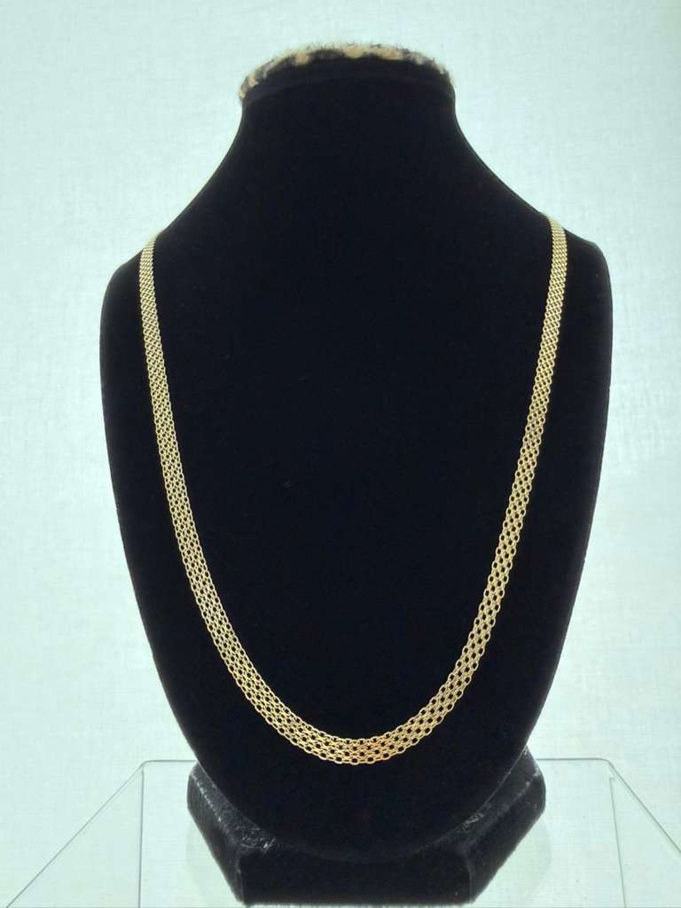 18K Gold Chino Link Chain – For Men