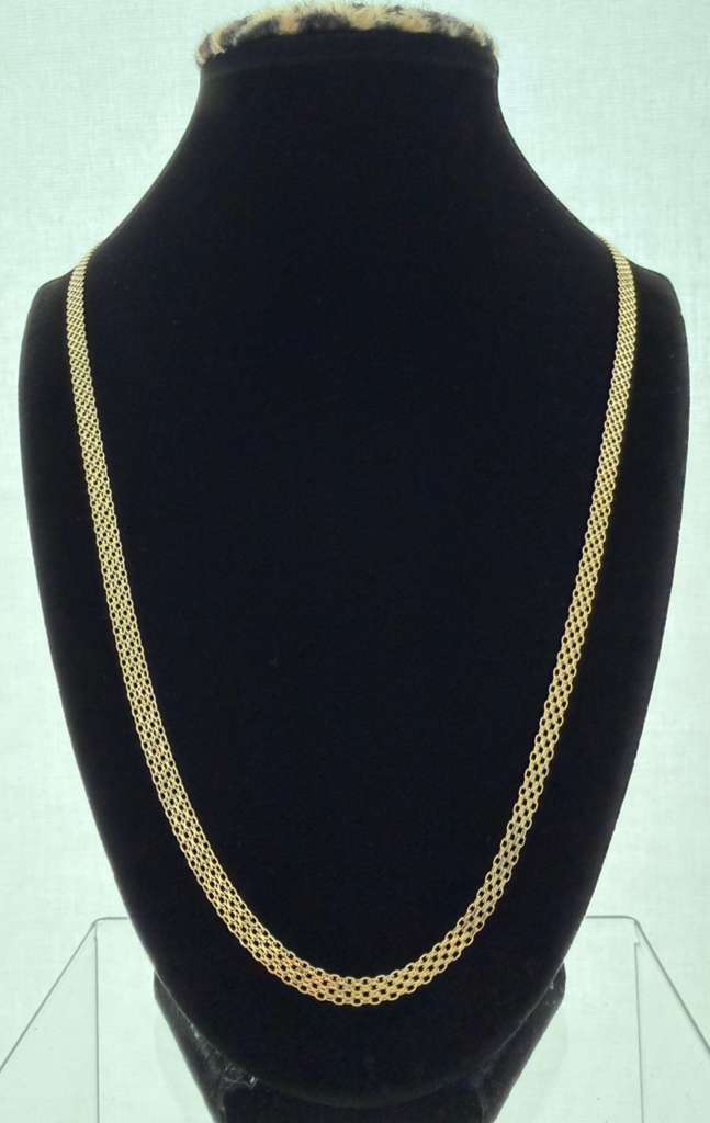 18K Gold Chino Link Chain – For Men