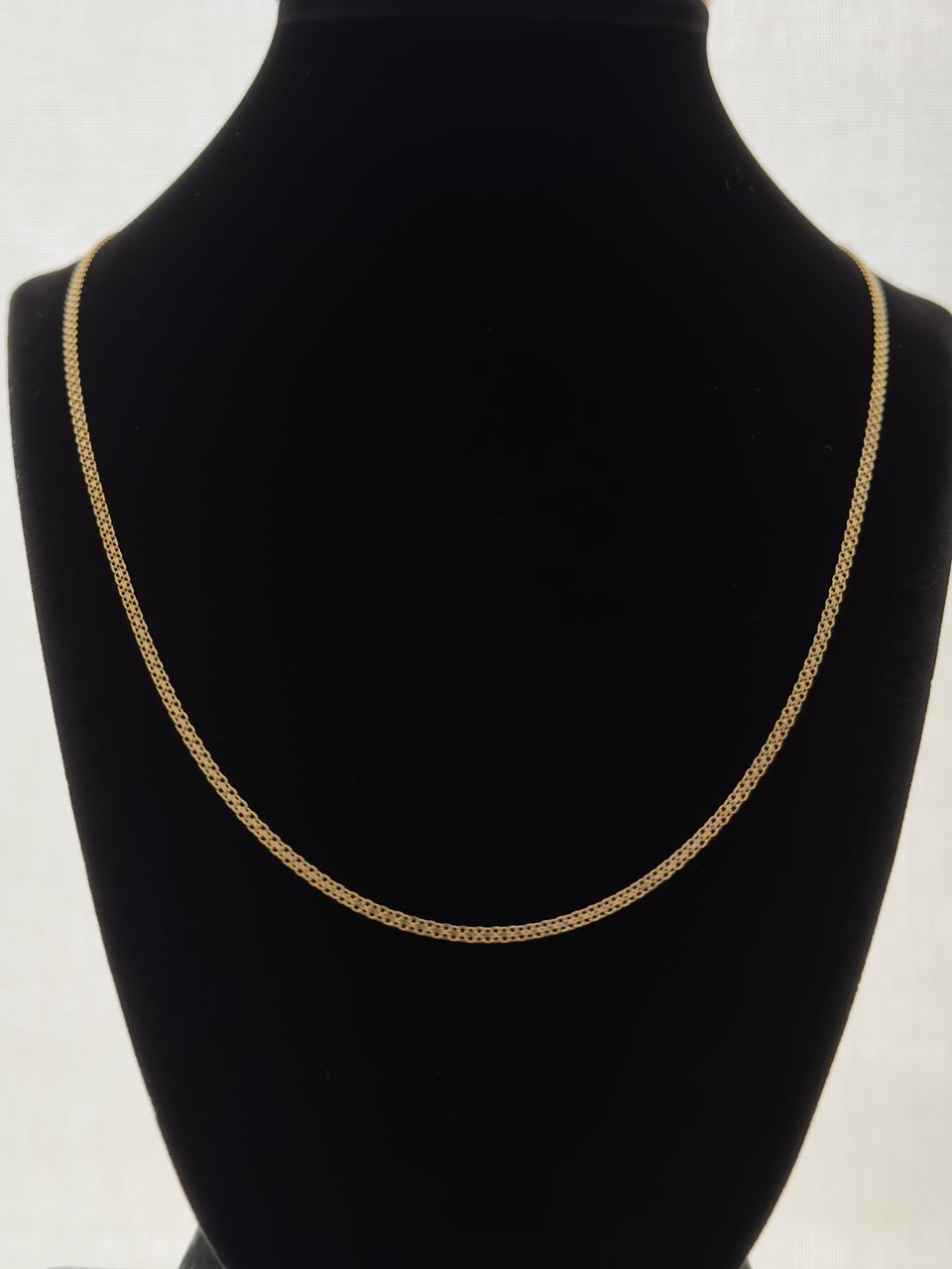 18K Gold Chino Link Chain – 4.22 g For Men