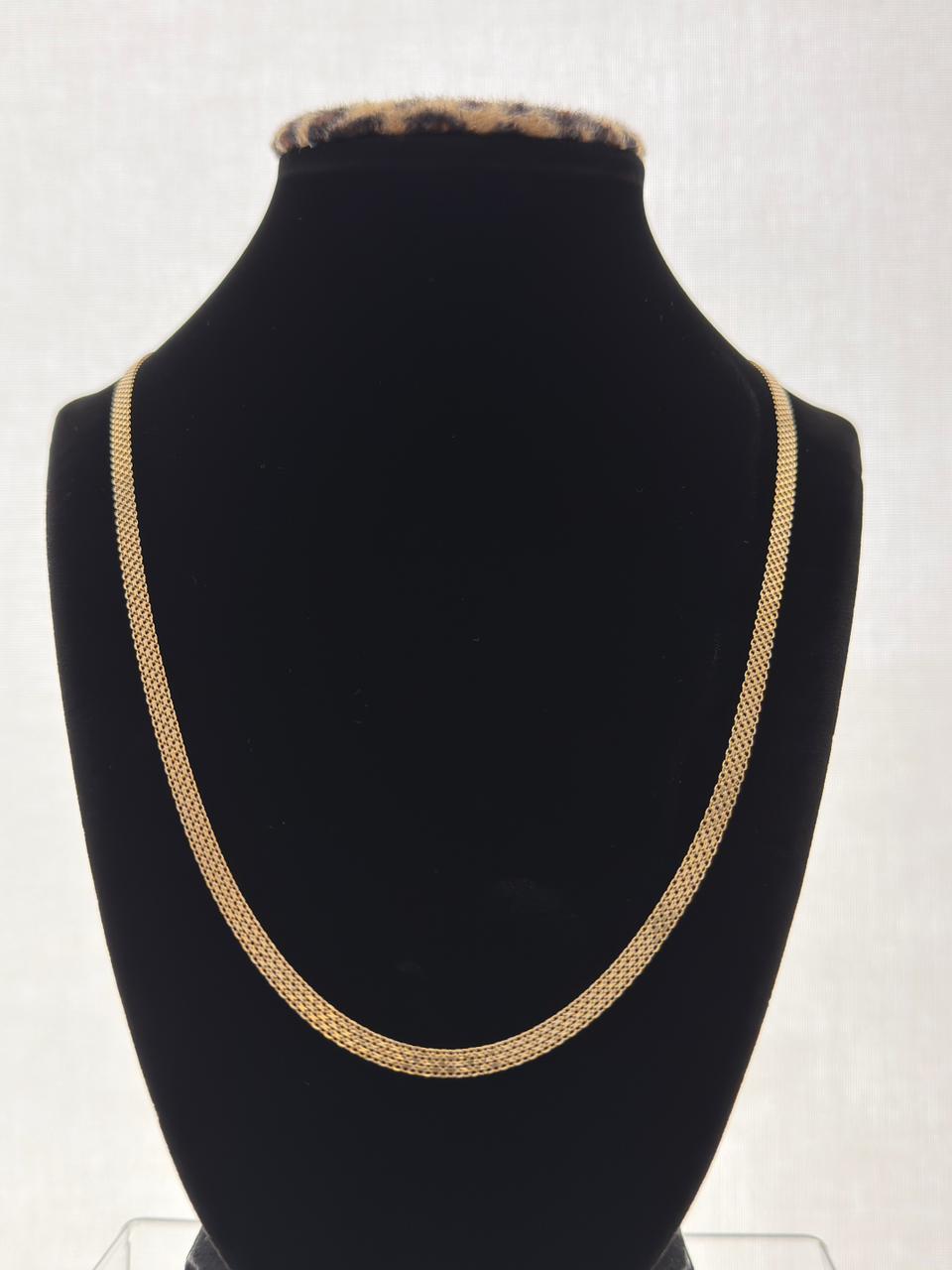18K Gold Chino Link Chain – 8.08 g For Men