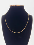 18K Gold Chino Link Chain - For Women