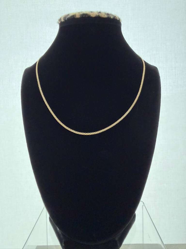 18K Gold Chino Link Chain - 2.92 g For Women