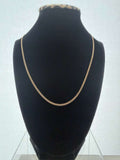 18K Gold Chino Link Chain –  For Women