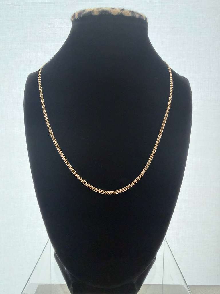 18K Gold Chino Link Chain –  For Women