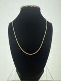 18K Gold Chino Link Chain – 3.52 g For Women