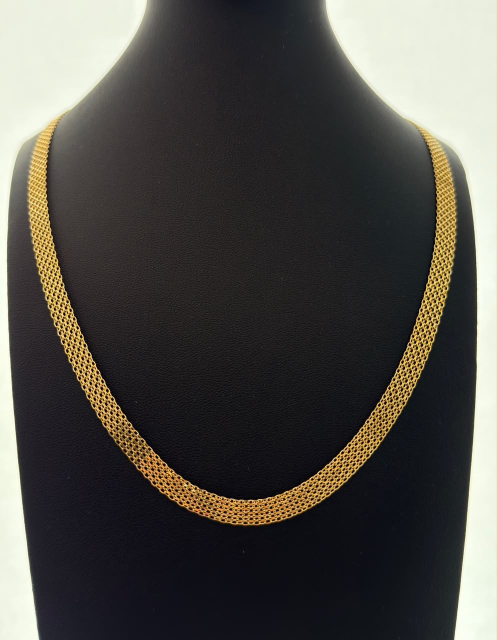 18K Gold Chino Link Chain – 12.40 g For Men