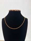18K Gold Chino Link Chain – 2.62 g For Women