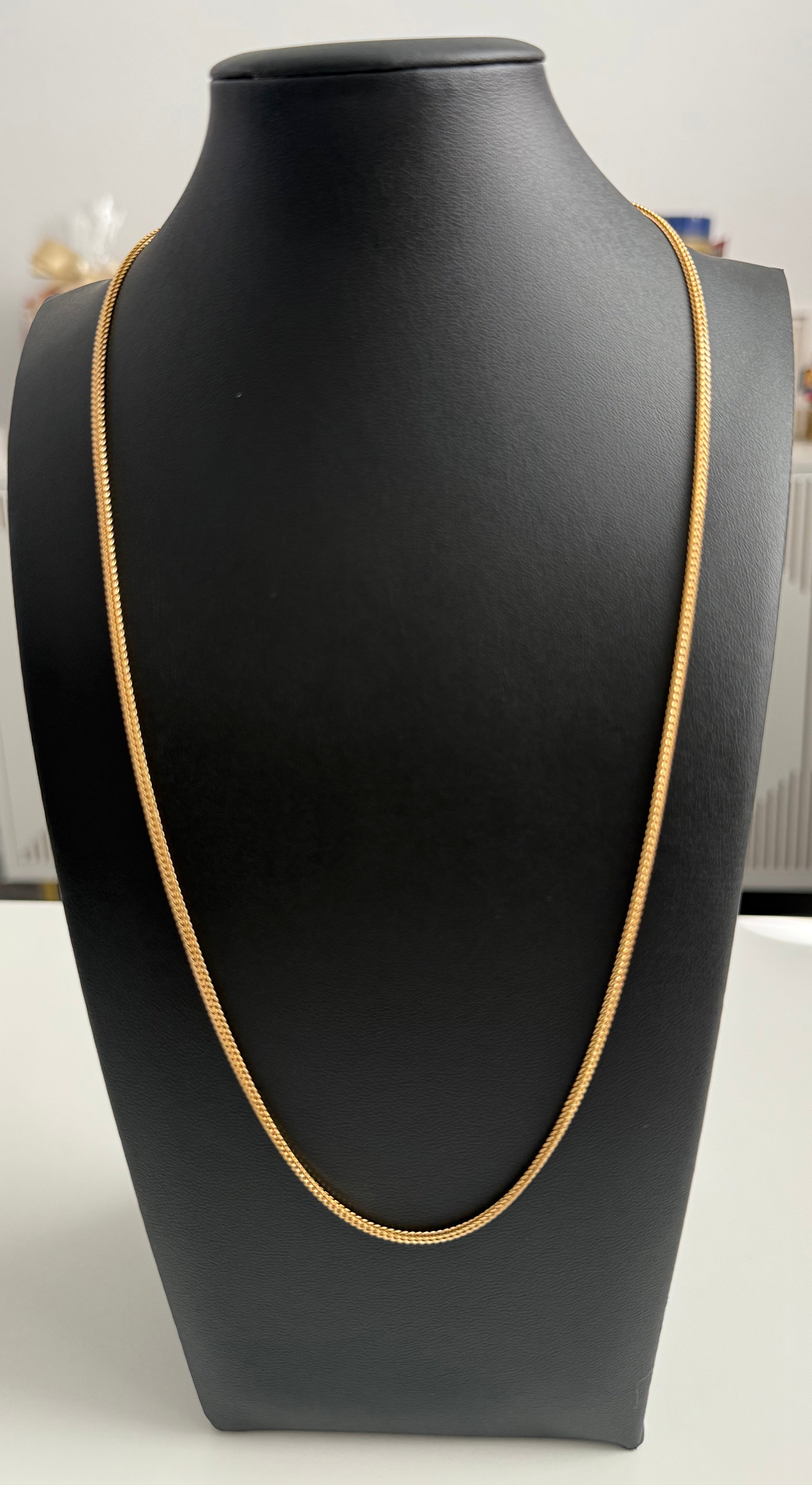 18K Gold Franco Link Chain – 6.15 g