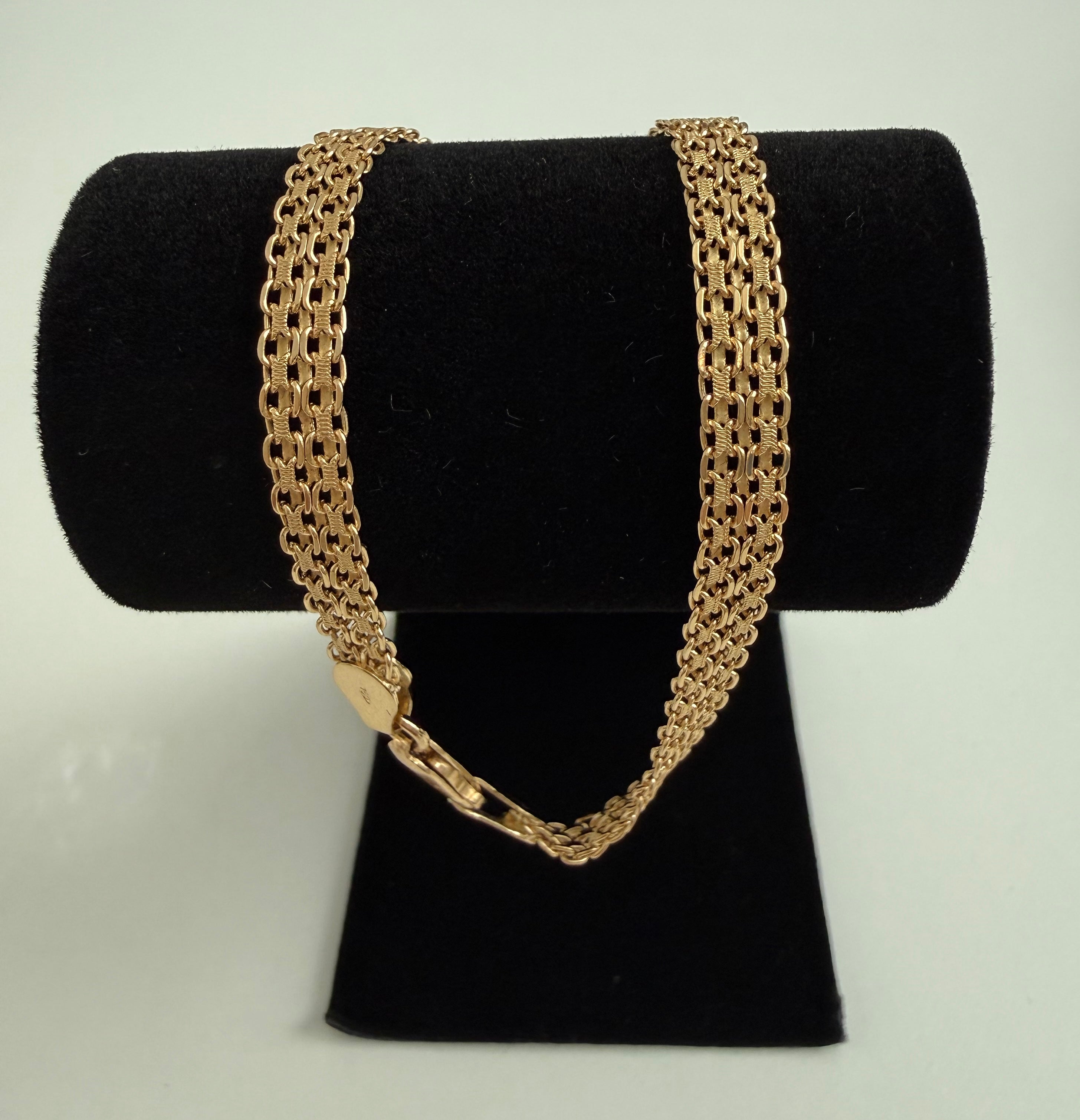 18K Gold Chino Link Bracelet – 5.89g