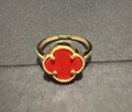 18K Gold V.C Red Ring - 2.27 g