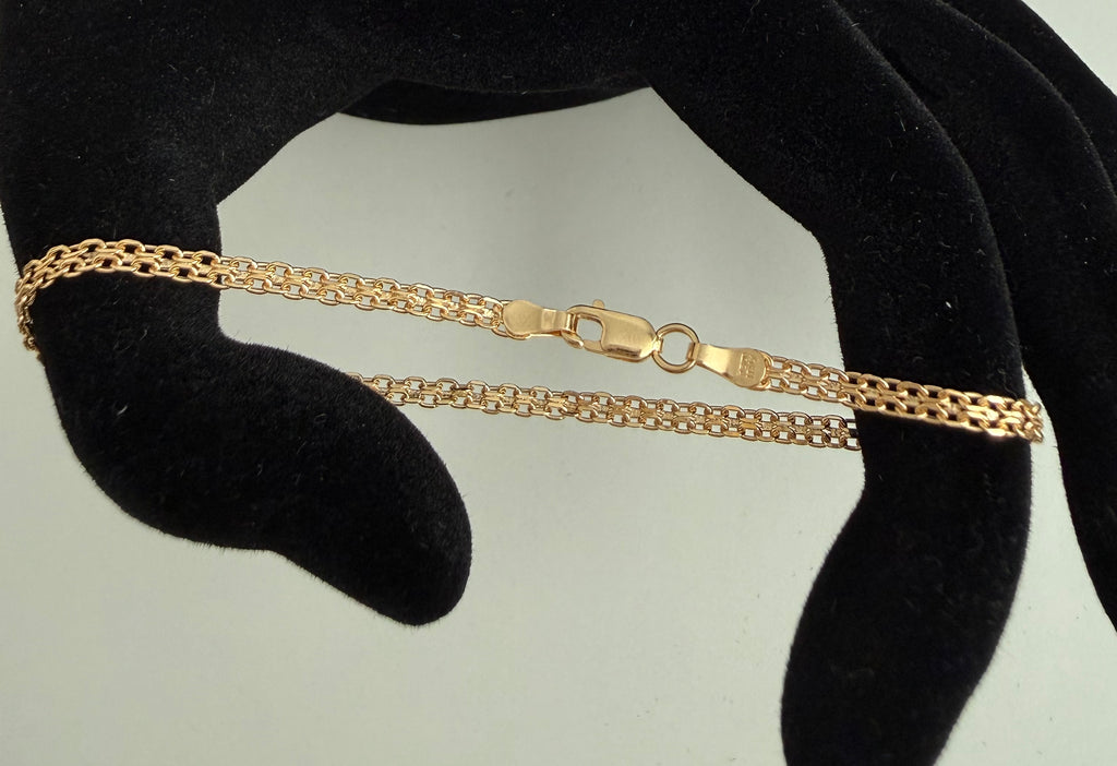 18K Gold Chino Link Bracelet – 1.66g
