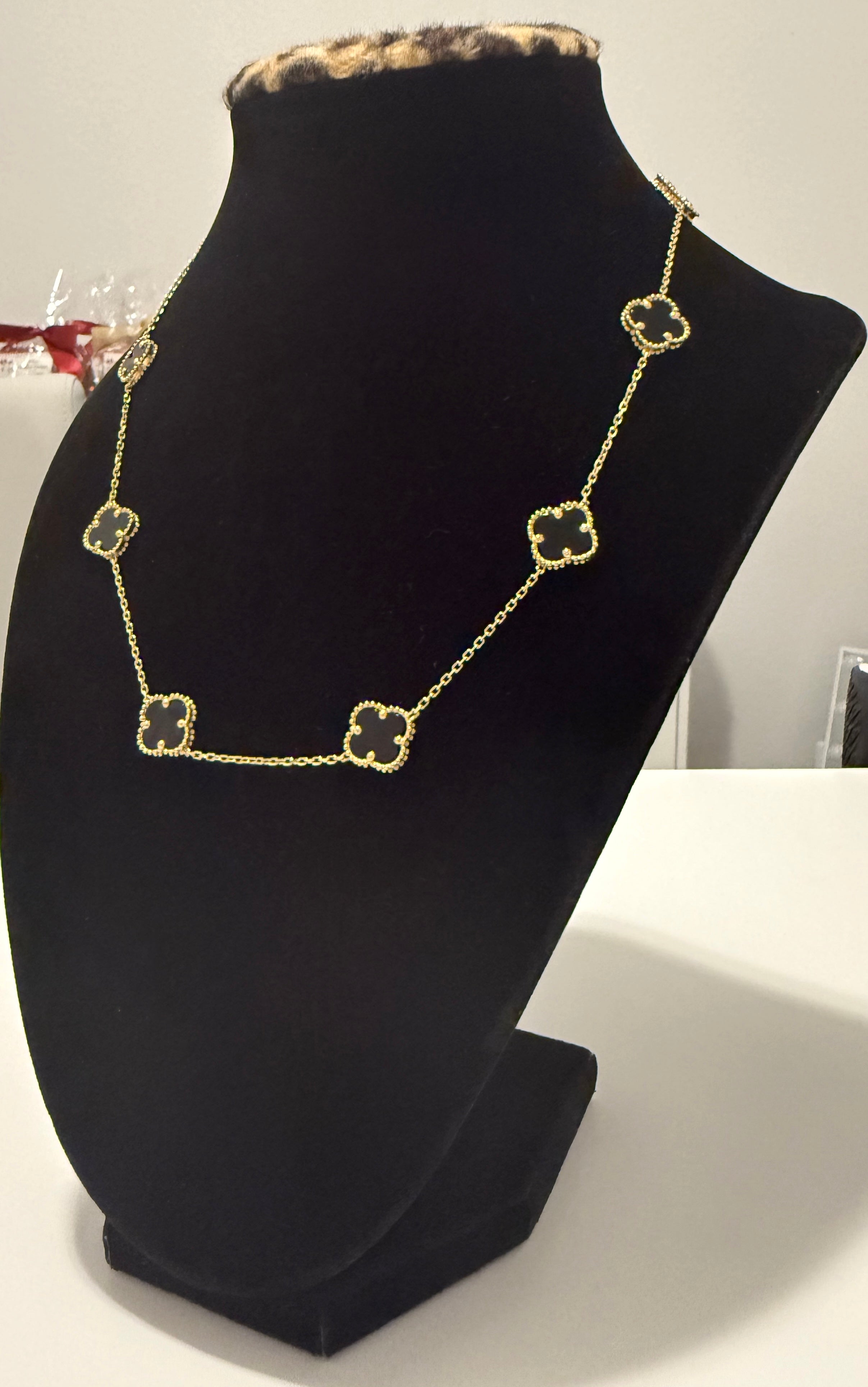 18K Gold V.C Black Chain - 13.50 g